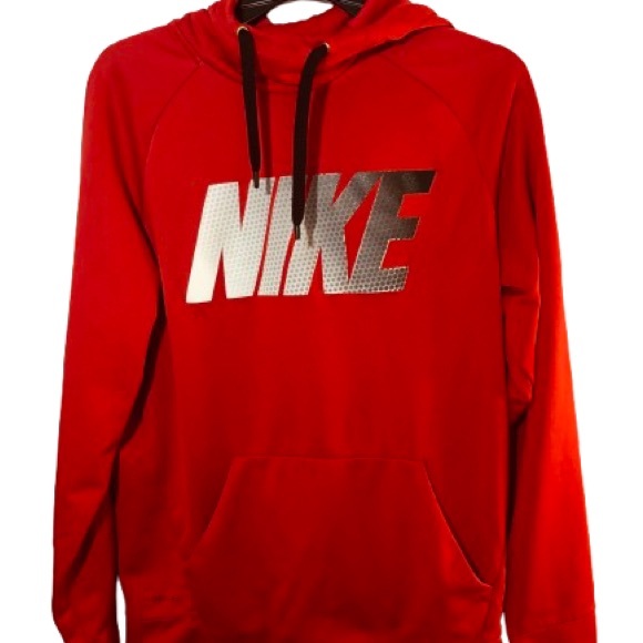 NIKE Dri-Fit Sweatshirt Men's MEDIUM Sports Red - Picture 1 of 4